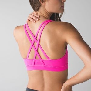 Lululemon Energy Bra Size 6 Hot Pink
